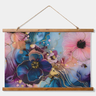 Sparkling Blossom Couture Botanical Hanging Tapestry