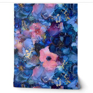 Sparkling Blossom Couture Botanical Wallpaper