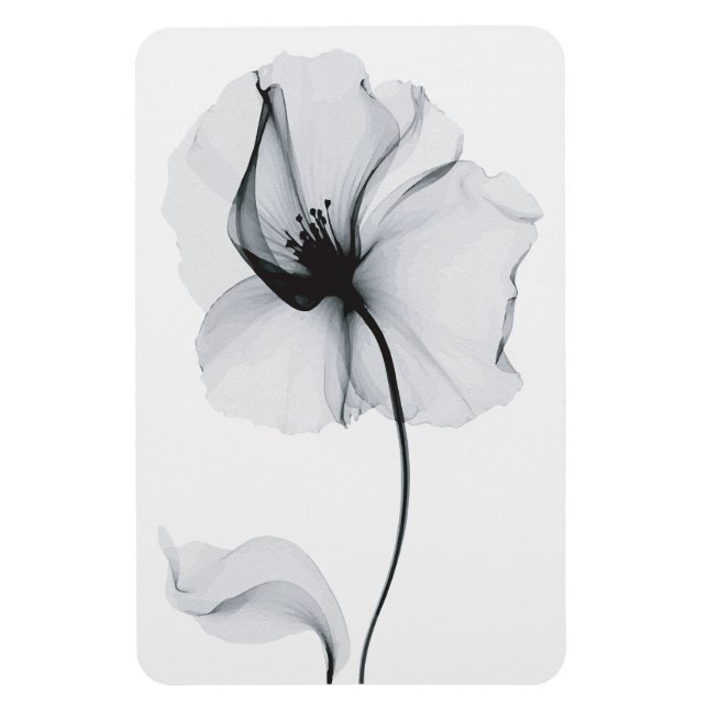 Sparkling Blossom: Nature's Radiant Reflection Magnet (Vertical)