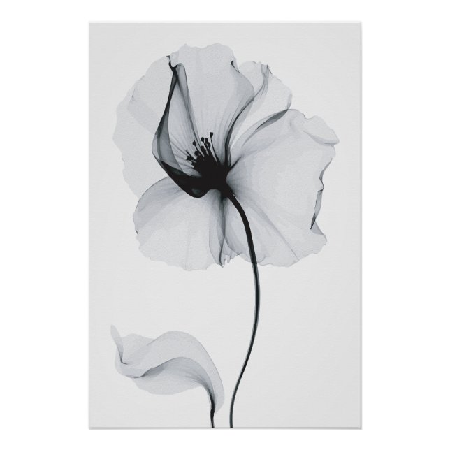 Sparkling Blossom: Nature's Radiant Reflection Poster (Front)