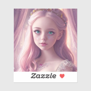 Sparkling Blue Eyed Princess Girl