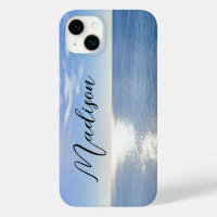 Sparkling Blue Ocean Custom Name