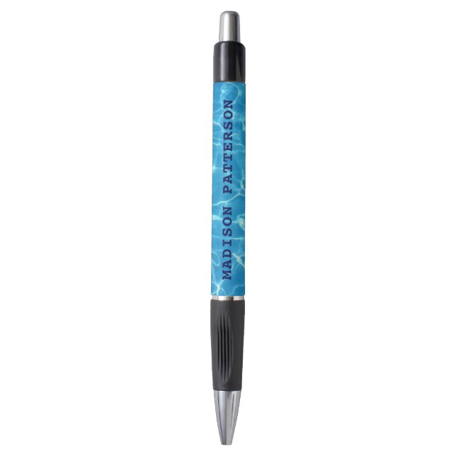 Sparkling Blue Swim Team Pool Blue Water Name (Front Vertical)