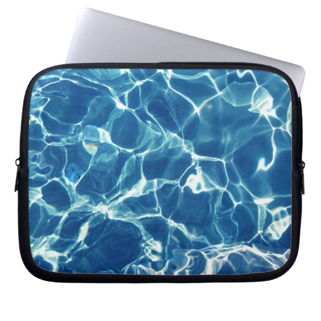 Sparkling Blue Water Laptop Sleeve (Front)