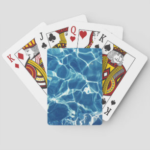 Sparkling Blue Water Playing Cards