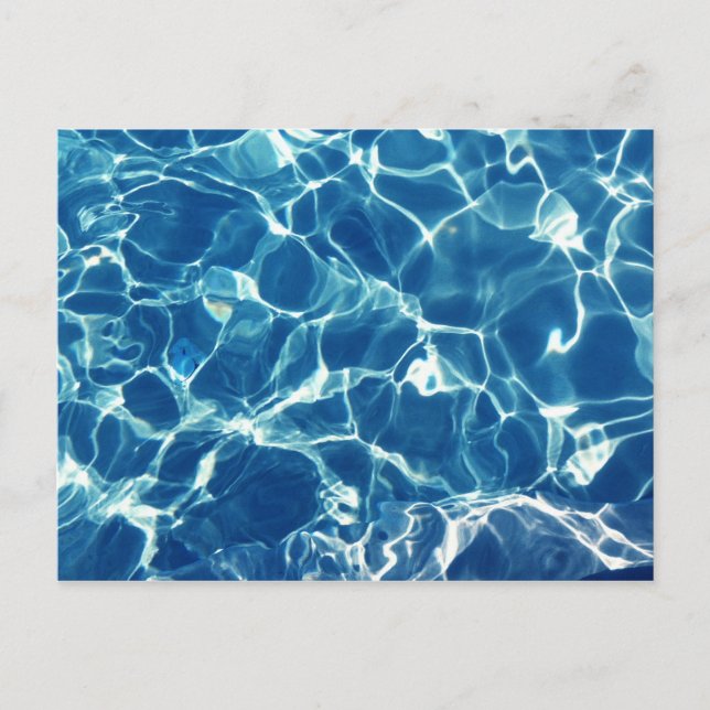 Sparkling Blue Water Postcard (Front)