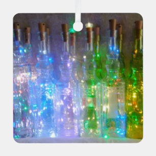 Sparkling Bottles Ceramic Ornament