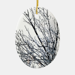 Sparkling Branches Ceramic Tree Decoration