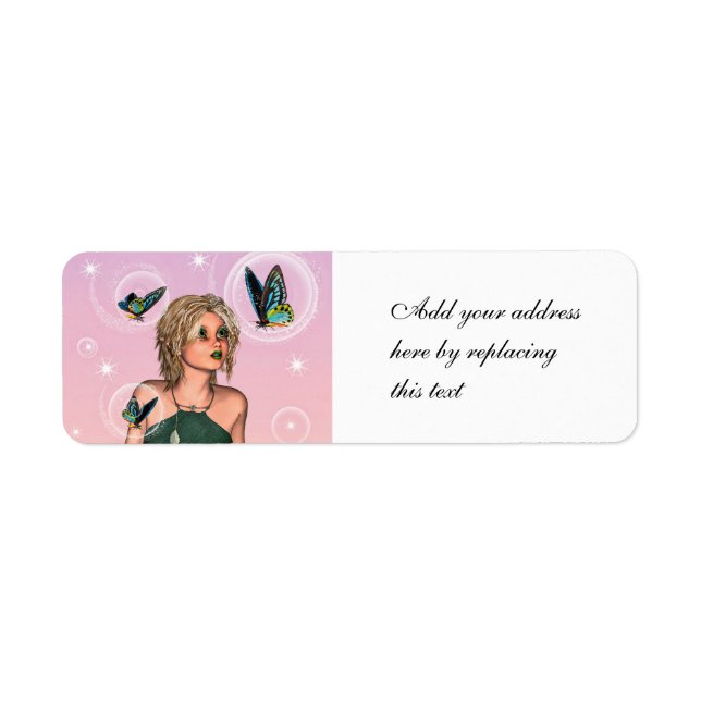 Sparkling Butterfly Fairy Fantasy Art (Front)
