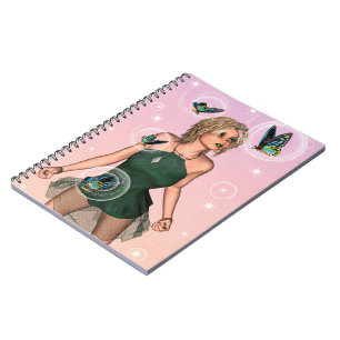 Sparkling Butterfly Fairy Fantasy Art Notebook