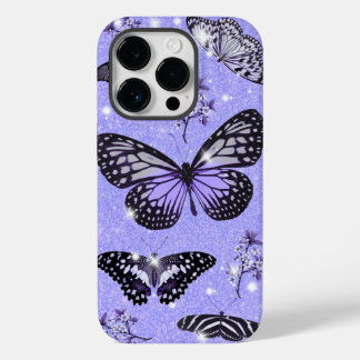 Sparkling Butterfly Garden - Elegant Nature Case-Mate iPhone 14 Pro Case