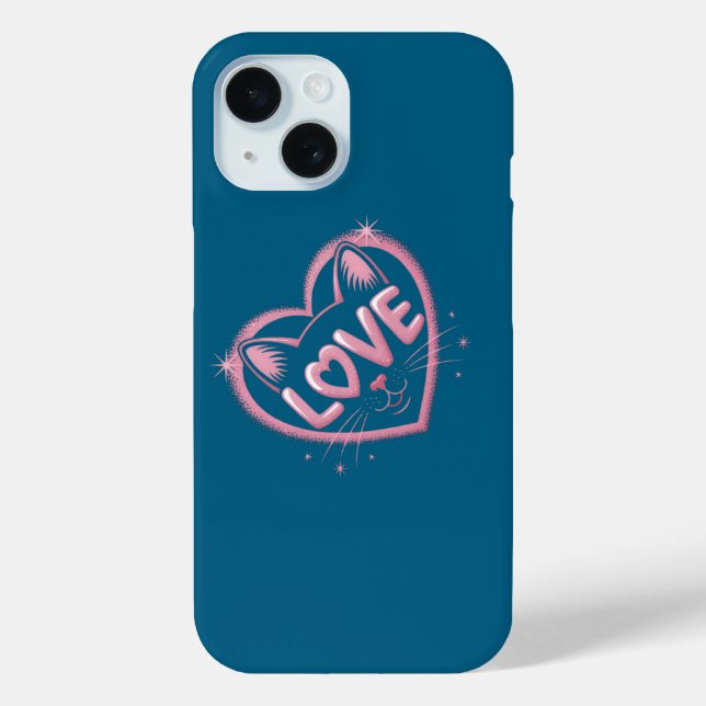 Sparkling Cat Love Case-Mate iPhone Case (Back)