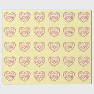 Sparkling Cat Love Wrapping Paper
