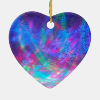 Sparkling Ceiling wave Ceramic Heart Ornament