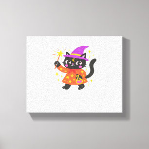 Sparkling Celestial Kitty Witch Classic T-Shirt Canvas Print