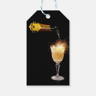 Sparkling Champagne Gift Tag