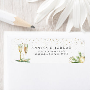 Sparkling Cheer   Winter Greenery Wedding Address