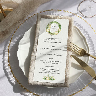 Sparkling Cheer   Winter Greenery Wedding Menu