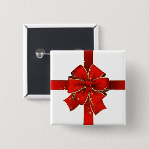 Sparkling Christmas Bow Button