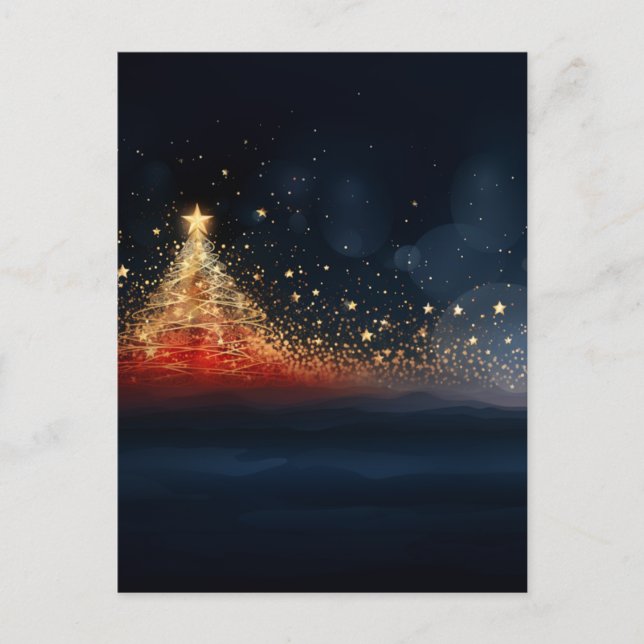 Sparkling Christmas Tree 7  Postcard (Front)