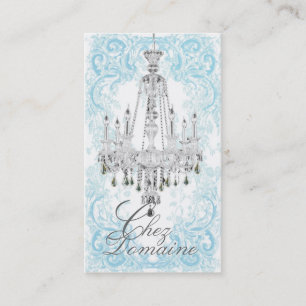 Sparkling Crystal Chandelier Business Cards