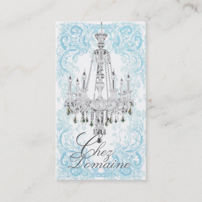 Sparkling Crystal Chandelier Business Cards (Front)