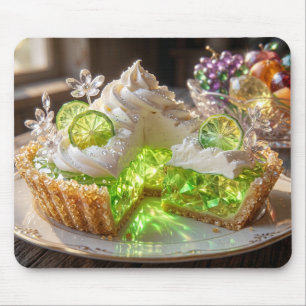 Sparkling Crystal Key Lime Pie Dessert Art Mouse Mat