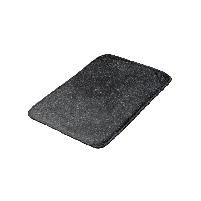 Sparkling Dark Grey Glitter Bath Mat (Angled)