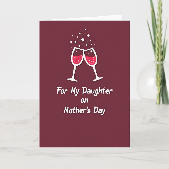 Sparkling Daughters Day Card (Front)