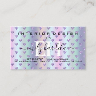 Sparkling Diamond Interior Design  Business Card