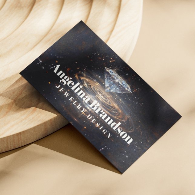 Sparkling Diamond Jeweller Crystal Jewellery Desig Business Card (Perfect for business)