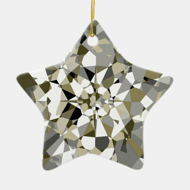 Sparkling Diamond Star Ornament (Front)