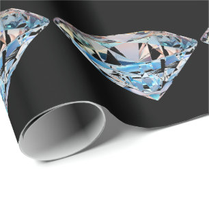 Sparkling diamond wrapping paper