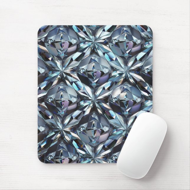Sparkling Diamonds Mouse Mat (With Mouse)