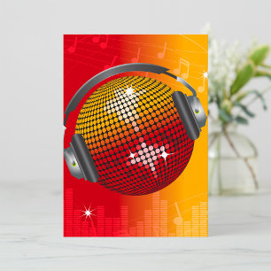 Sparkling Disco Ball Invitation