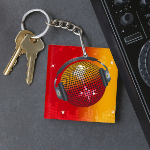 Sparkling Disco Ball Key Ring