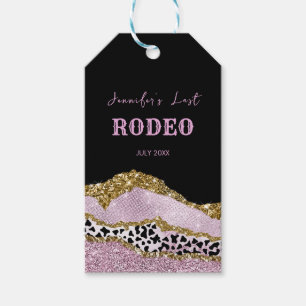 Sparkling Disco cowgirl Bachelorette, gold glitter Gift Tags