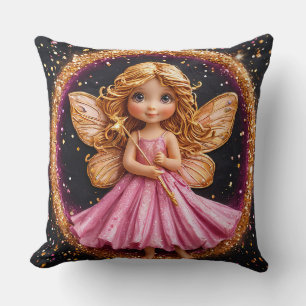 Sparkling Fairy Decorative Magical Fantasy Glitter Cushion