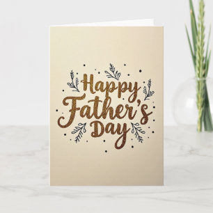 Sparkling Fathers Day Card