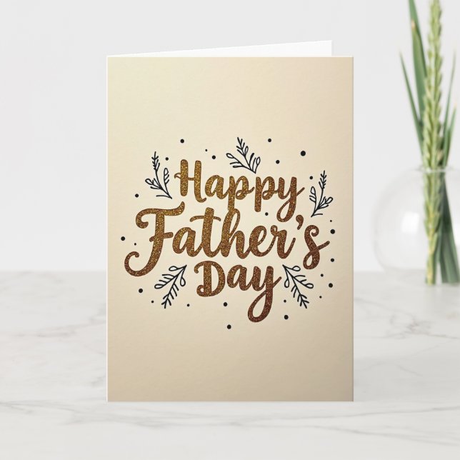 Sparkling Fathers Day Card (Front)