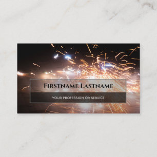 Sparkling fireworks for explosive moments business card