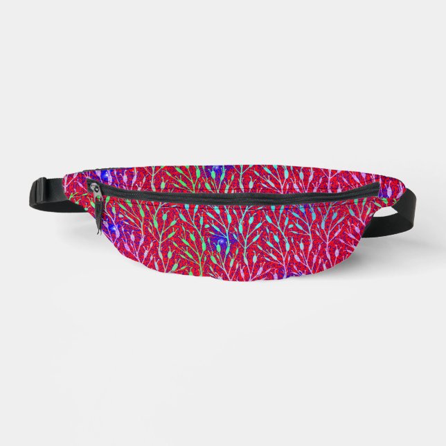 Sparkling Fireworks Party Pattern  Bum Bags (Front)
