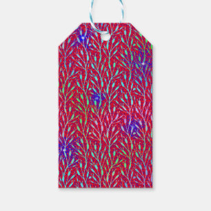 Sparkling Fireworks Party Pattern Gift Tags