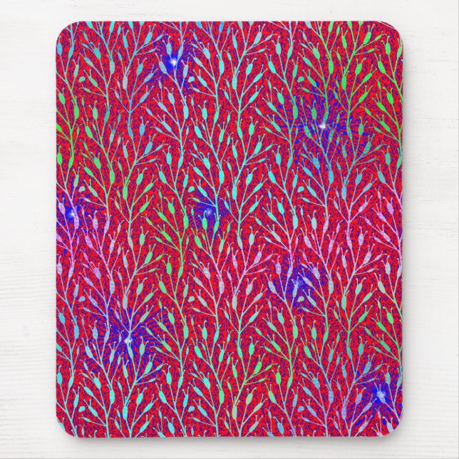 Sparkling Fireworks Party Pattern  Mouse Mat (Front)