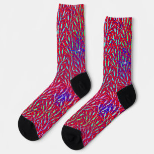 Sparkling Fireworks Party Pattern Socks