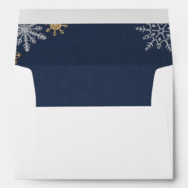 Sparkling Flakes Custom Envelope (Back (Bottom))