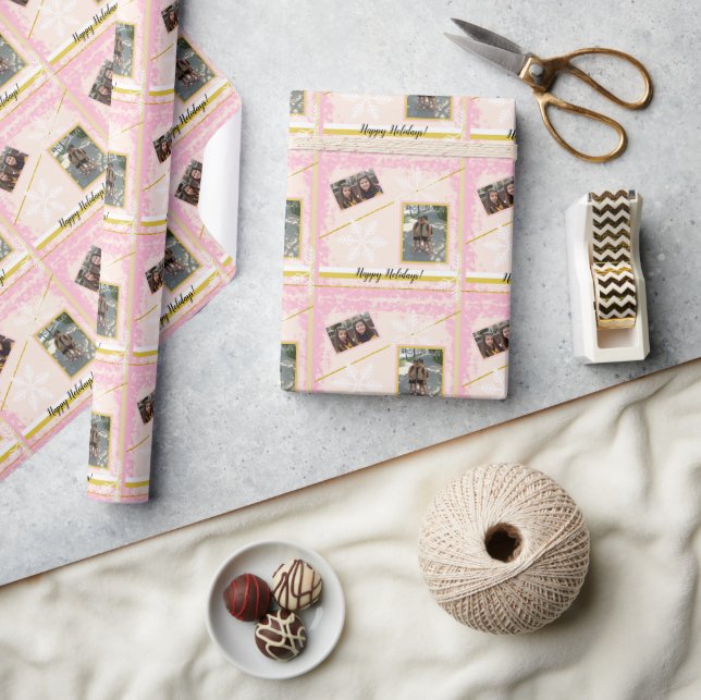 Sparkling Framed Photo, Monogramed Wrapping Paper (Crafts)