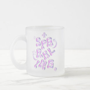SPARKLING FROSTED GLASS COFFEE MUG