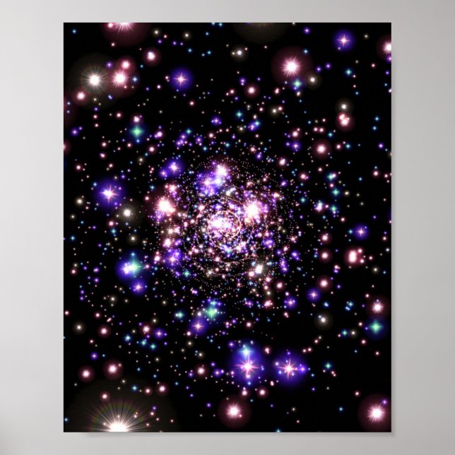 Sparkling Galaxy Poster (Front)