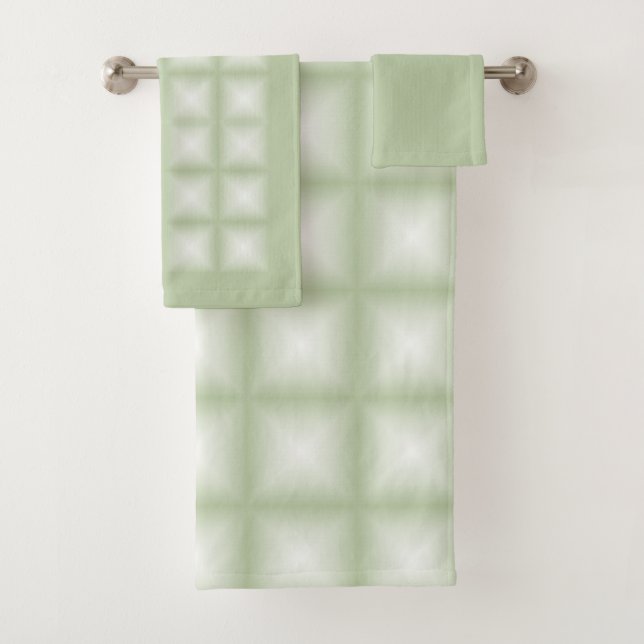 Sparkling Gem Tiles Choose Your Custom Colour Acry Bath Towel Set (Insitu)